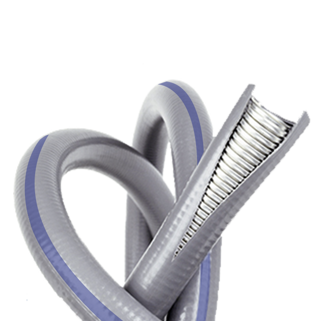 CONEFLEX CAÑO METALICO FLEXIBLE GRIS