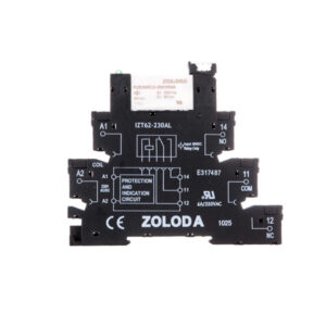 Interface electromecánica 6,2 mm a tornillo 1 cont. inv. salida de 250 Volt 1×6 A