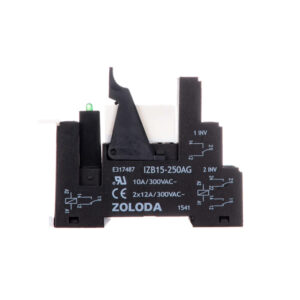 Interface electromecánica 15,6 mm tornillo 2 cont. inv. entrada: 230 VCA salida: 250 Volt 2 x 8 A, brida y módulo con diodo y LED